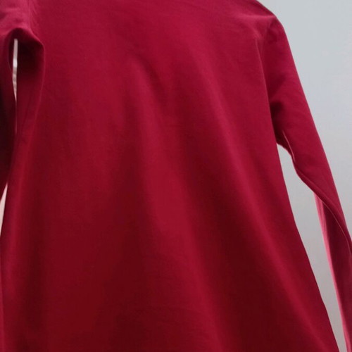 Women's cardigan used, red mako fabric, size S