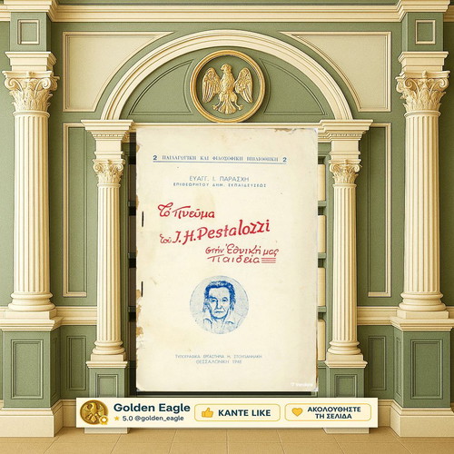 Το πνεύμα του J. H. Pestalozzi στην εθνική μας παιδεία μεταχειρισμένο βιβλίο