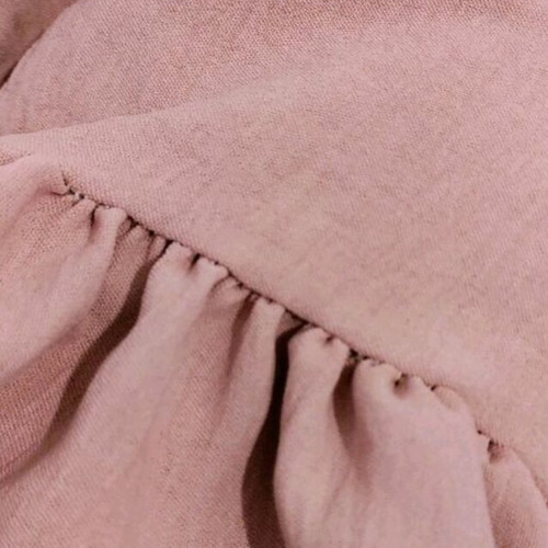 Blouse with ruffle sleeve new, pink-melon shade