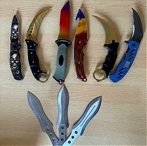 Μαχαίρια κυνηγετικά διάφορα (Πωλούνται και χωριστά)
