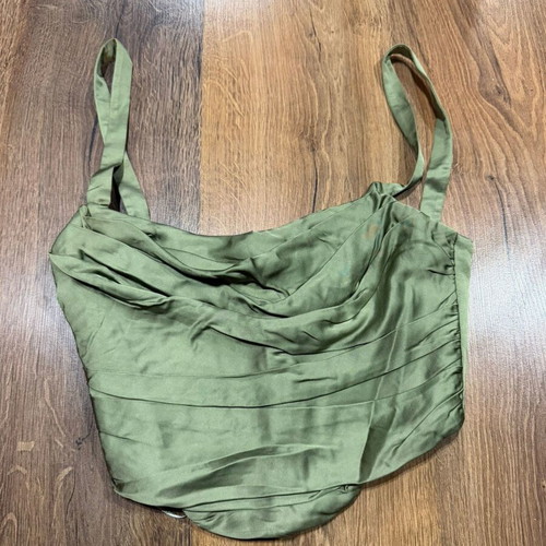 Zara corset top like new, green, size S