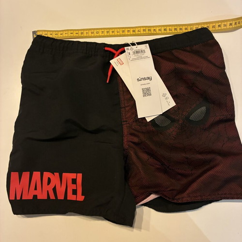 Spiderman swim trunks new with tags, size 158 cm, black
