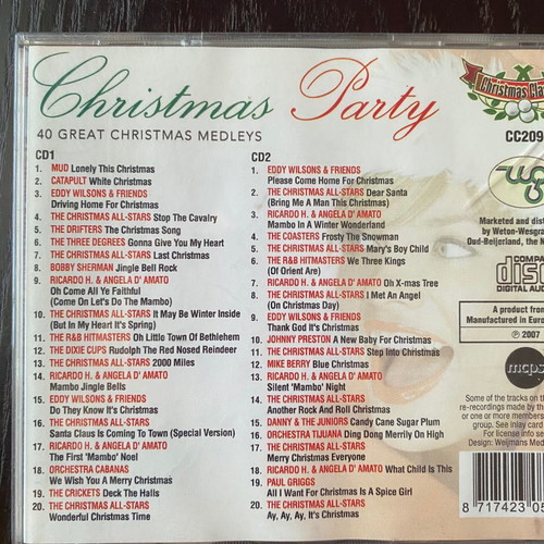 Christmas Party CD 2 CDs with popular foreign Christmas songs