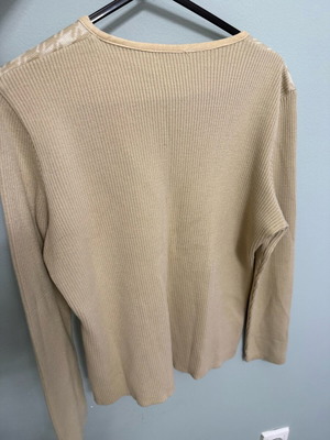Beige pullover with white pattern Medium size like new