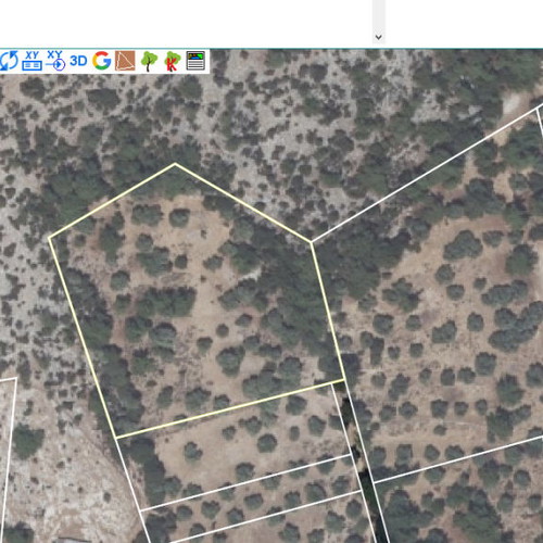 Building land 5370 sqm in Astrida Thasos with Aegean sea view
