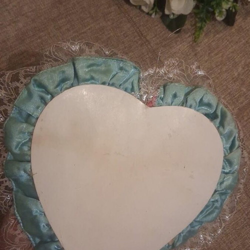 Venetian Heart Wall Mask used, porcelain face with handmade details