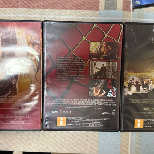 Spider-Man DVD 3 movies like new with Greek subtitles