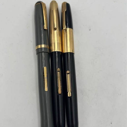 Lot of 3 vintage pens Waterman and Sylvania USA used