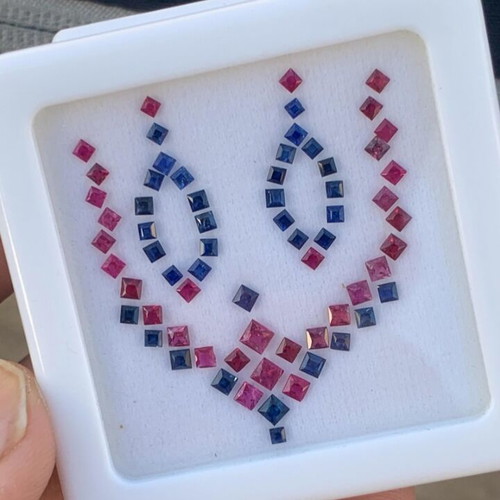 Sapphires and Rubies 4.04 Cts Natural Precious Stones