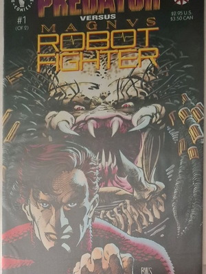 Predator vs Magnus Robot Fighter comic books issues #1-2 like new