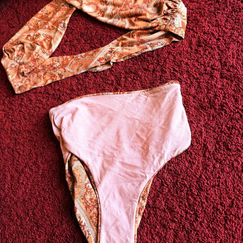 Vassia Kostara Limited Collection Bikini Set with Paisley Pattern