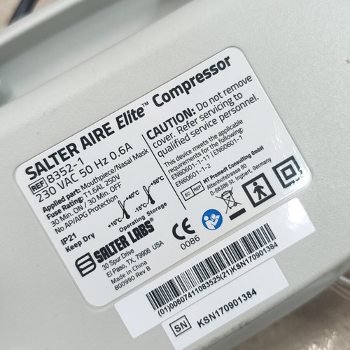 Salter AIRE Elite Compressor Nebulizer like new