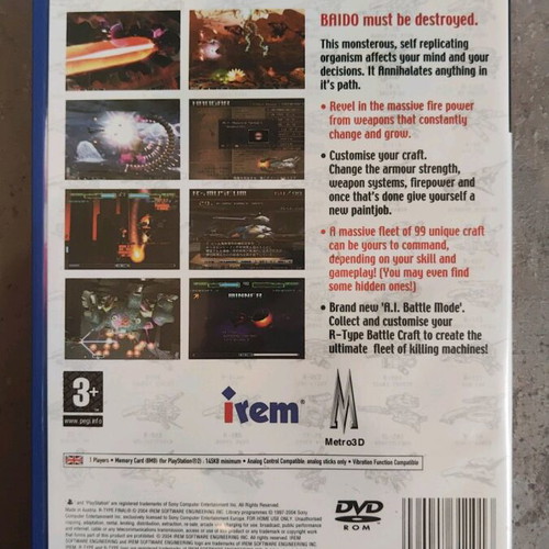 RType Final PlayStation 2 like new with box and manual