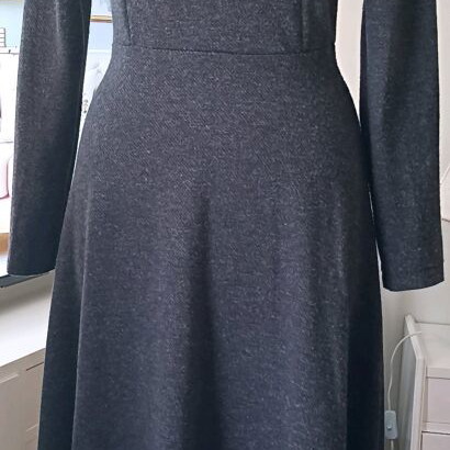 Meri long dress gray like new, size S