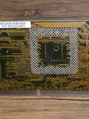 PII CPU Adapter Card Acorp used with original cooler, Rev1.31 Socket 370