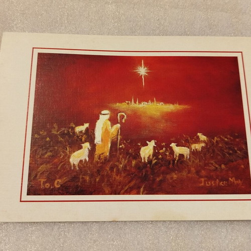 Christmas cards new, pack of 5 with envelopes