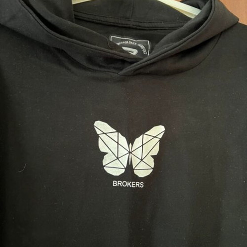Broker's men's sweatshirt black, like new, XXL