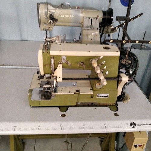 Sewing machines used, 2 pieces, 1 overlocker, 1 gathering machine