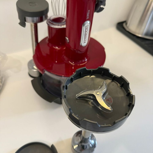 Kenwood kMix TriBlade HB891 multifunction hand blender used, red