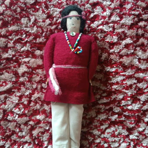 Handmade Navajo doll vintage, used