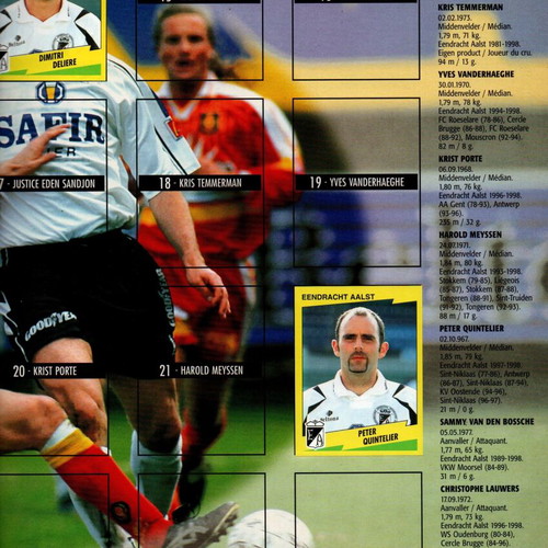 Panini Belgium Football 1998 album like new with 100+ stickers