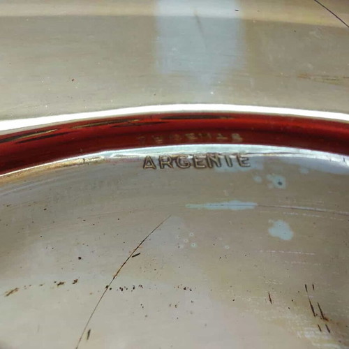 Argente silver-plated serving tray used 28x37cm