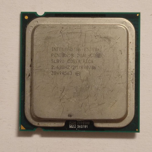 Intel Pentium Dual-Core E5300 2.60GHz CPU used