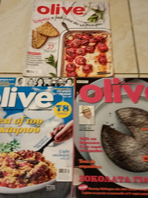 Olive magazines used, pack of three