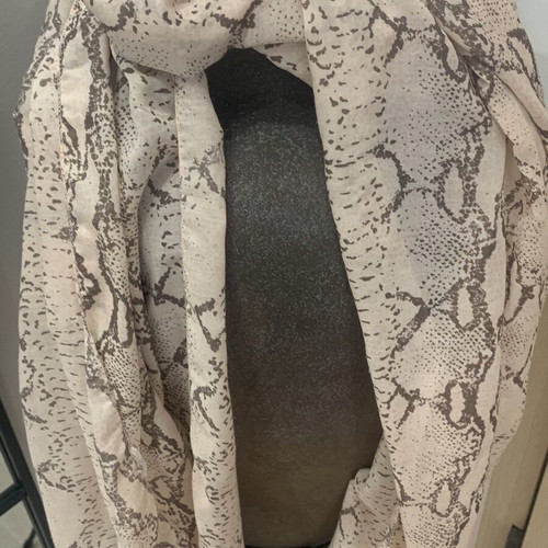 Beige Animal Print Scarf like new