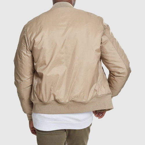 Urban Classics Bomber Jacket new, men's beige winter jacket size S