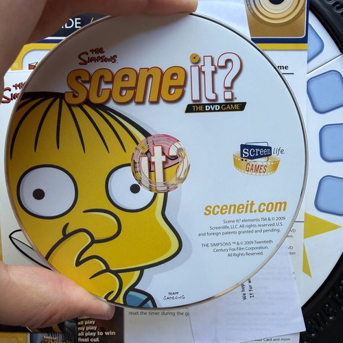 Scene It The Simpsons Deluxe DVD Game like new