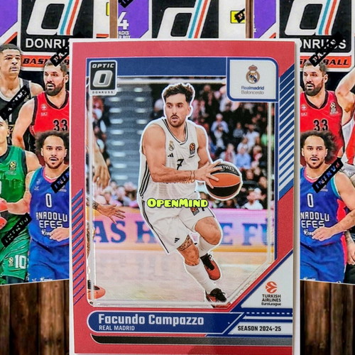 Campazzo Red Optic Prizm numbered /99 card, Real Madrid, Donruss Euroleague 2024-25 new