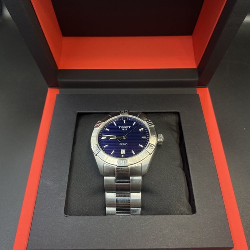 Tissot PR 100 Sport Gent watch, blue dial