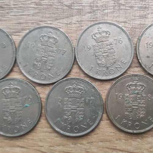 Denmark coins used krone