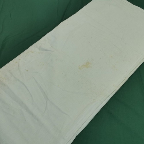 Woven bed sheet used, 1950s era, size 230×180 cm
