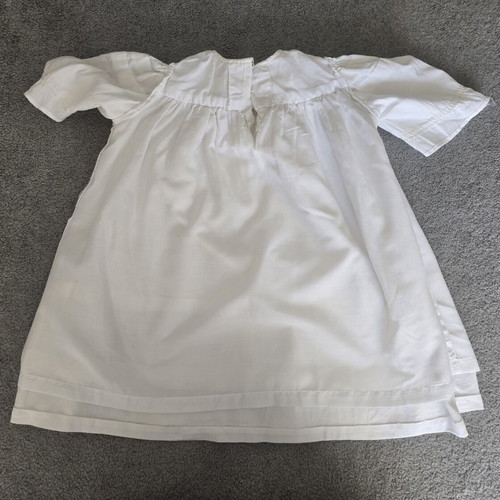 Vintage baptism dress 1960 used, cotton fabric