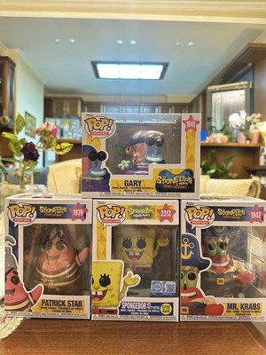 Funko πακέτο Spongebob καινούργιο, 4 φιγούρες pop με ειδική έκδοση