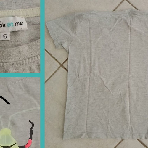 Boys' clothing set used, 2 t-shirts and 2 shorts for 6-8 years