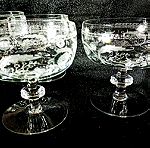  Ποτήρια κρυστάλλινα vintage σαμπάνιας