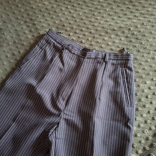 Striped women's pants small size like new, blue