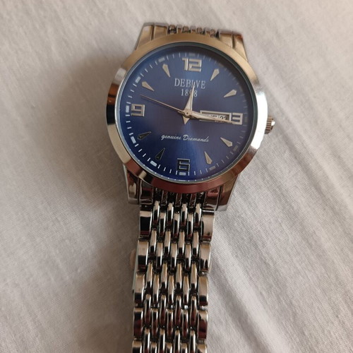 Alpina men's watch like new, blue and silver