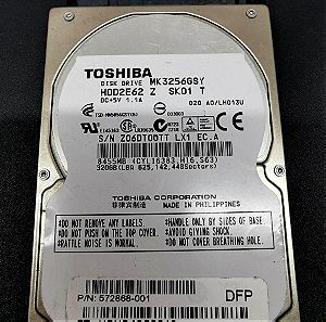 320Gb Toshiba Hard Disk Drive SATA 2.5'' MK3276GSY (Για Σταθερό Η/Υ ή Laptop/Notebook ή Εξωτερικό Σκληρό Δίσκο)