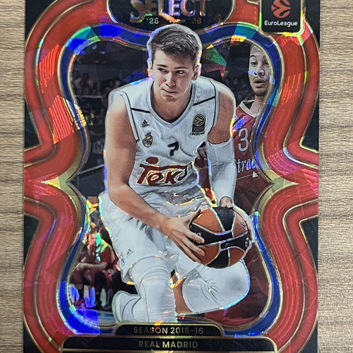 2025-26 Panini Select Euroleague Basketball Luka Doncic Red Ice card like new