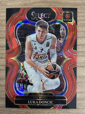 2025-26 Panini Select Euroleague Basketball Luka Doncic Red Ice card like new