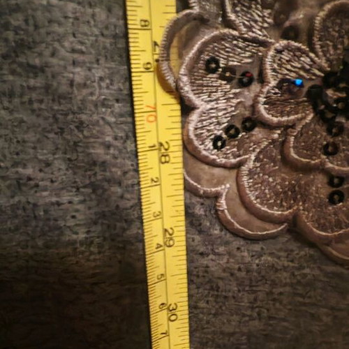 Benetton dress gray cotton like new, straight cut