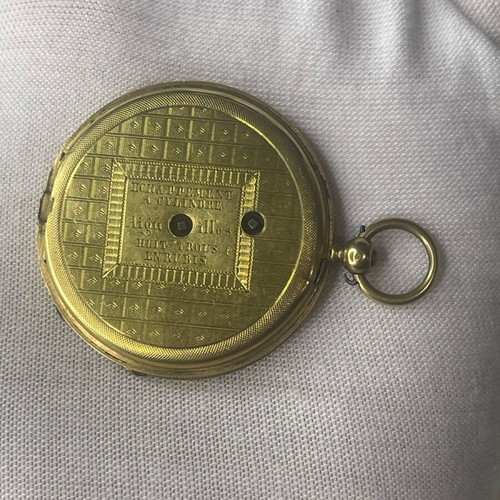 Antique French Pocket Watch cylinder escapement, like new