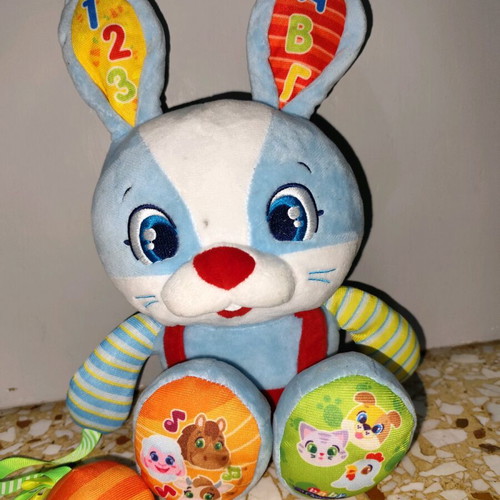 Lelos The Bunny Baby Clementoni Toy like new