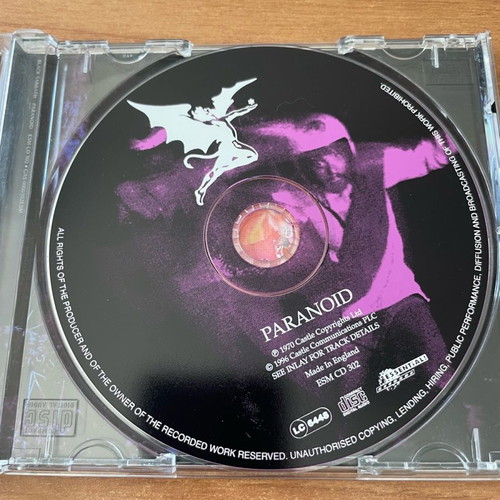 Black Sabbath Paranoid CD limited bonus pack used