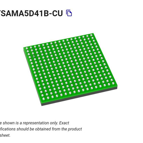 ATSAMA5D41B-CU pack of 2 new sealed components