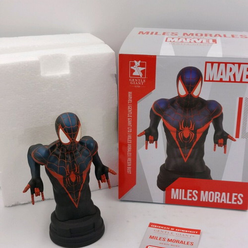 Marvel Miles Morales Spiderman Resin Bust 7 Inch New
